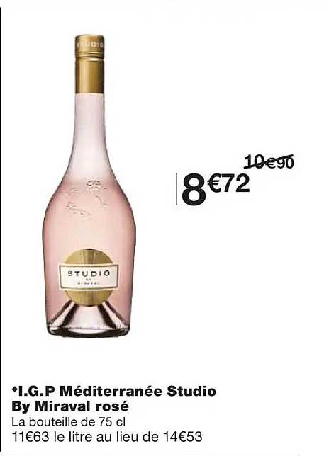 •I.G.P Méditerranée Studio By Miraval rosé