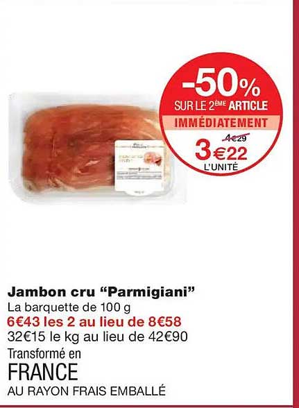 Jambon cru "Parmigiani"