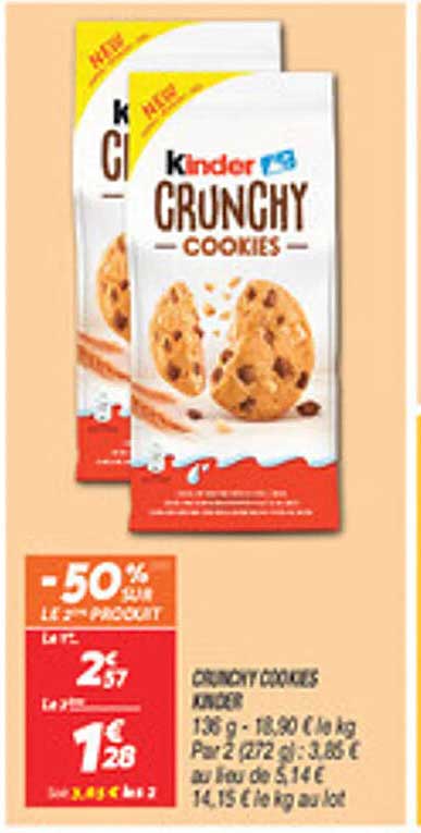 Kinder Crunchy Cookies
