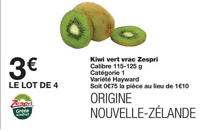 Kiwi vert vrac Zespri