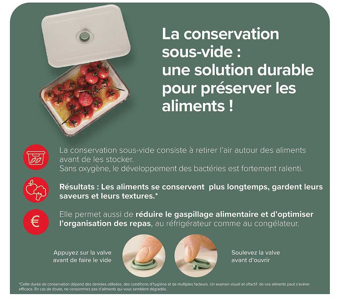 La conservation sous-vide : une solution durable pour préserver les aliments !