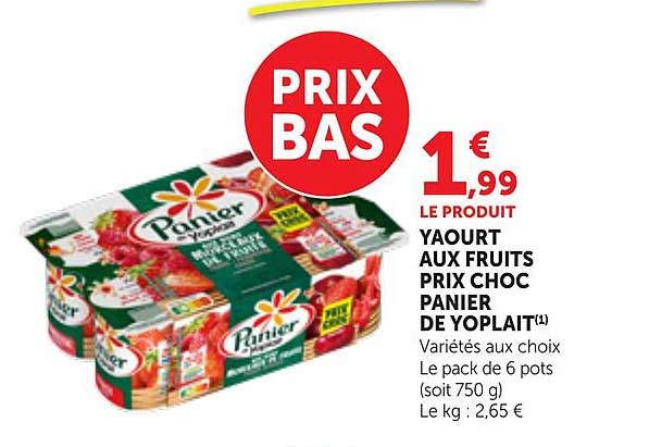 LE PRODUIT YAOURT AUX FRUITS PRIX CHOC PANIER DE YOPLAIT(1)