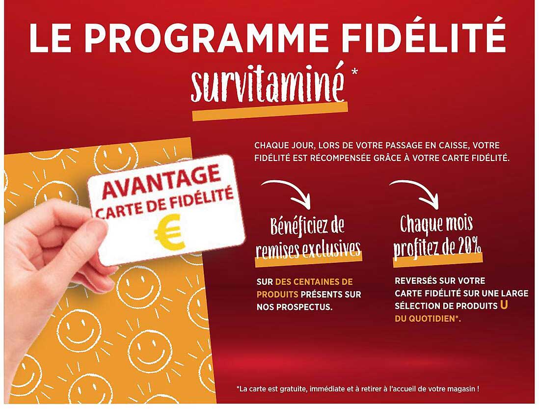 LE PROGRAMME FIDÉLITÉ survitaminé*