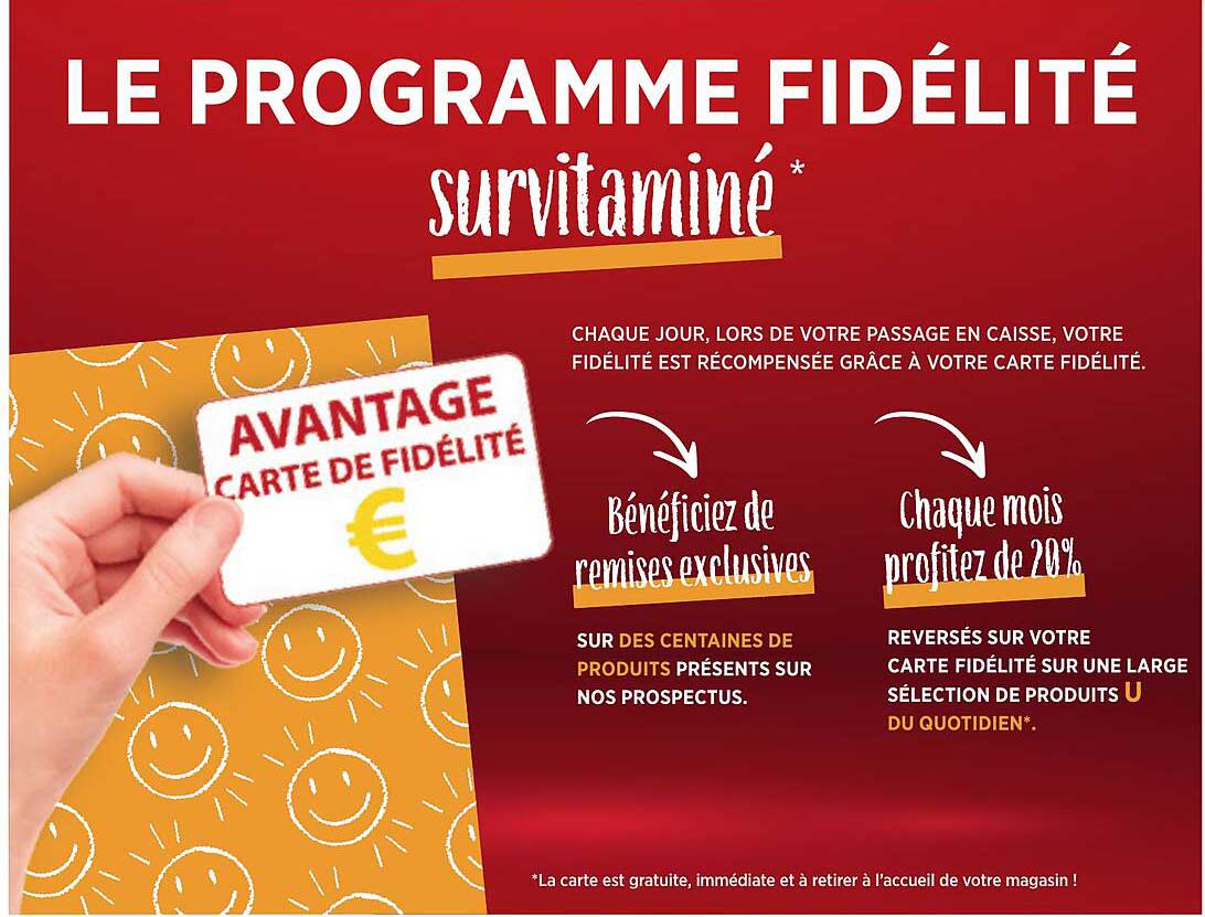 LE PROGRAMME FIDÉLITÉ survivitaminé*
