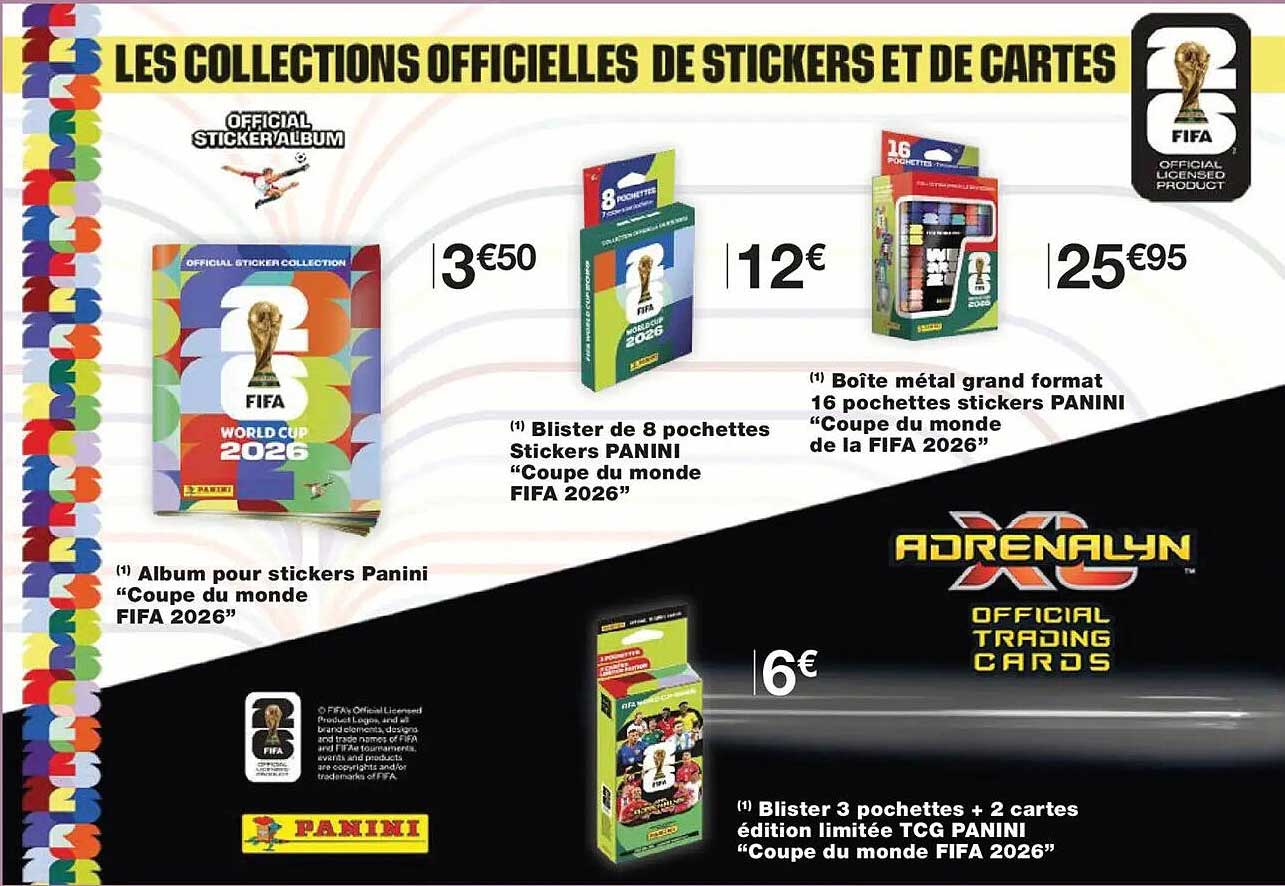 LES COLLECTIONS OFFICIELLES DE STICKERS ET DE CARTES
