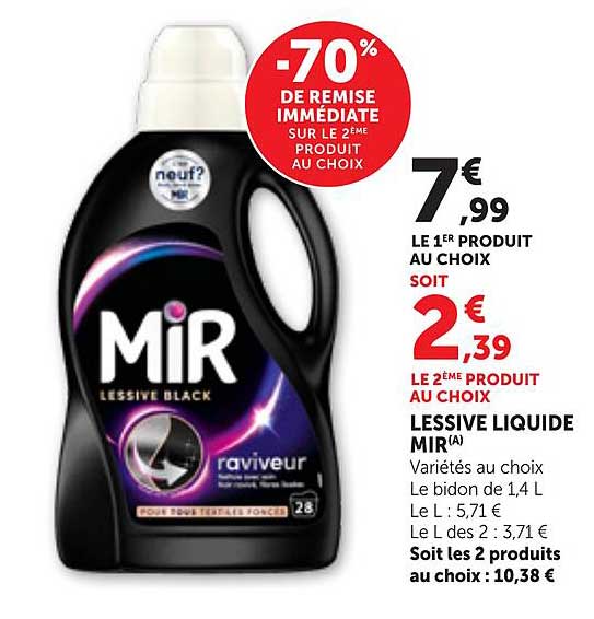 LESSIVE LIQUIDE MIR(A)