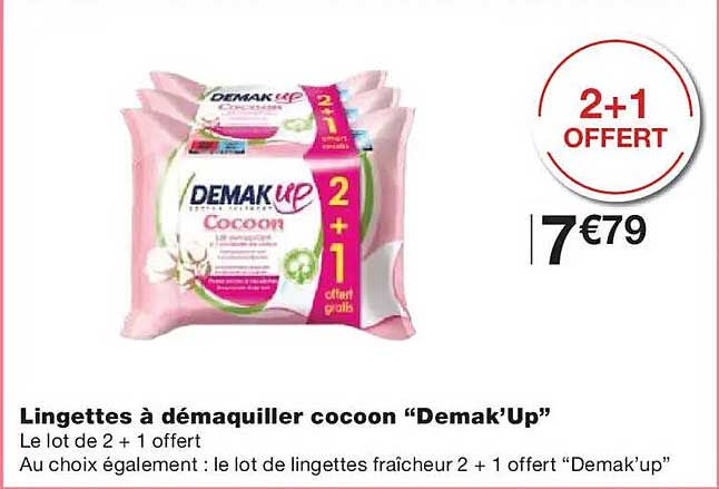 Lingettes à démaquiller cocoon “Demak’Up”