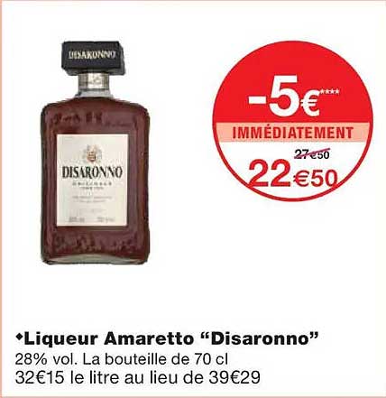 Liqueur Amaretto “Disaronno”