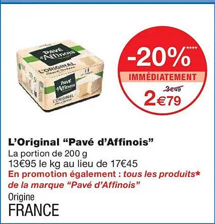 L’Original “Pavé d’Affinois”
