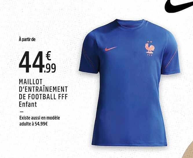 MAILLOT D'ENTRAÎNEMENT DE FOOTBALL FFF Enfant