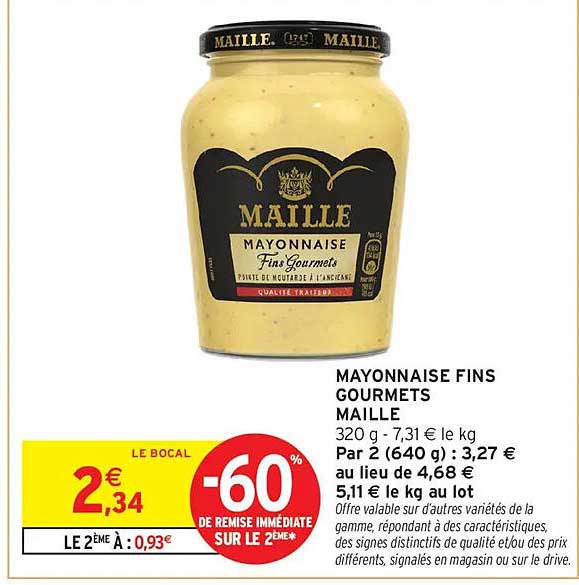 MAYONNAISE FINS GOURMETS MAILLE