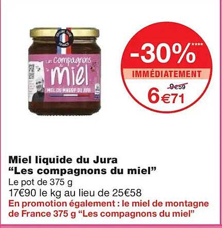 Miel liquide du Jura “Les compagnons du miel”