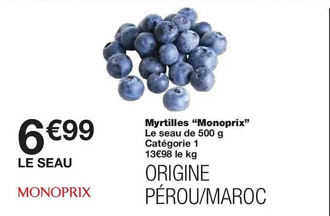 Myrtilles “Monoprix”