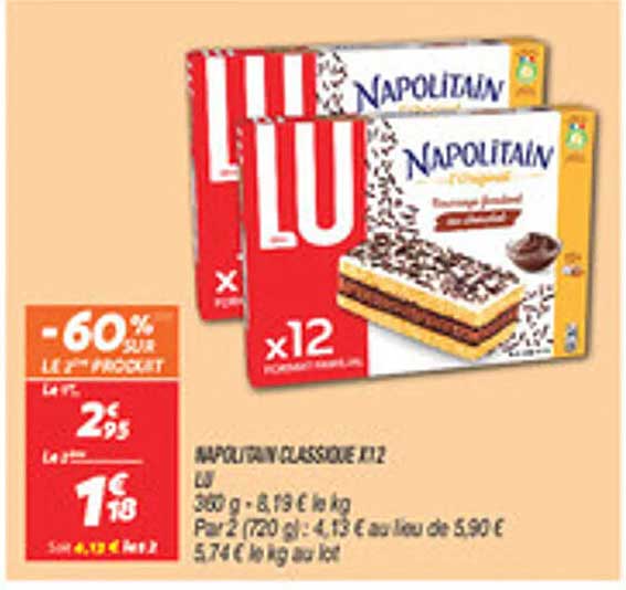 NAPOLITAIN CLASSIQUE x12 LU