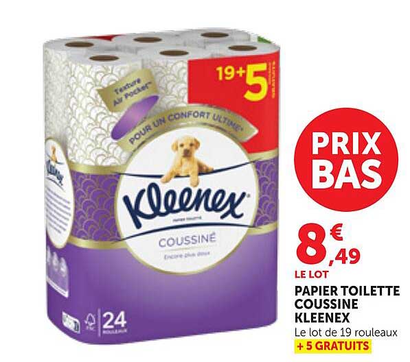PAPIER TOILETTE COUSSINE KLEENEX