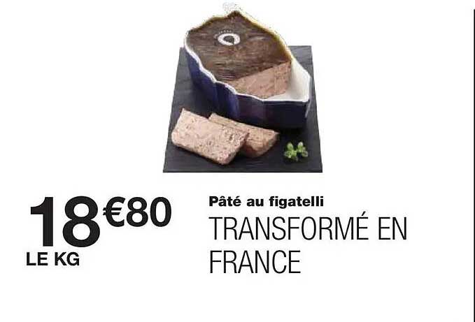 Pâté au figatelli TRANSFORMÉ EN FRANCE
