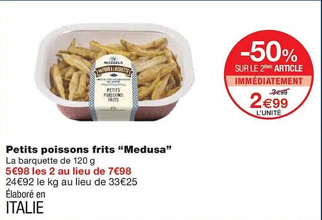 Petits poissons frits “Medusa”