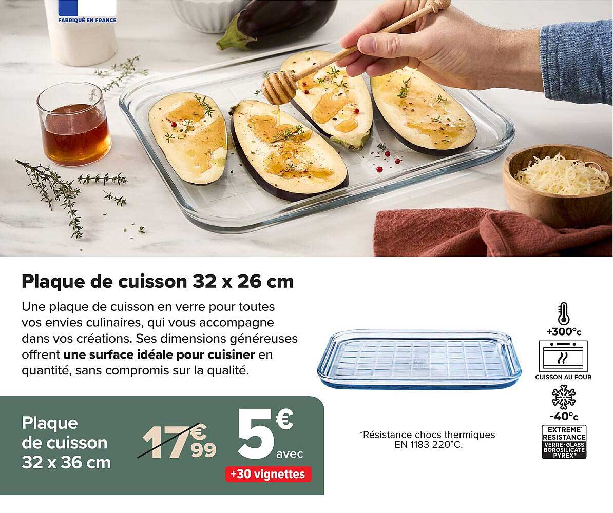 Plaque de cuisson 32 x 36 cm