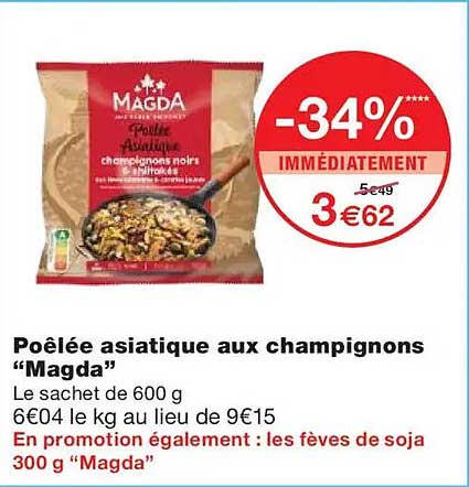 Poêlée asiatique aux champignons “Magda”