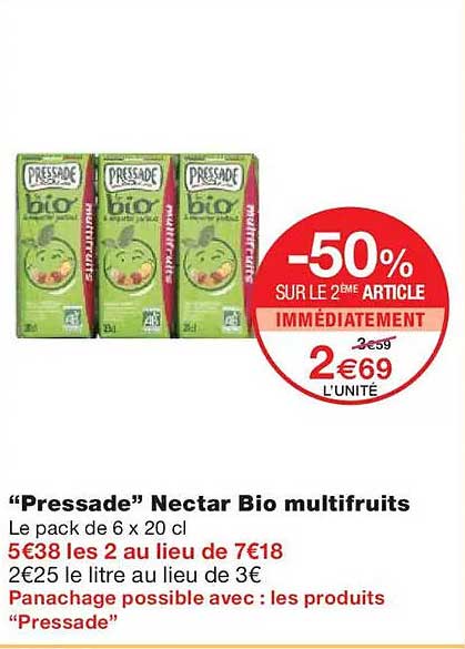 “Pressade” Nectar Bio multifruits