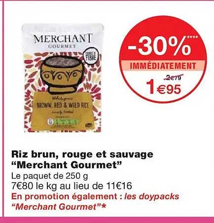 Riz brun, rouge et sauvage “Merchant Gourmet”