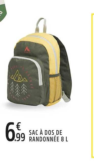 SAC À DOS DE RANDONNÉE 8 L