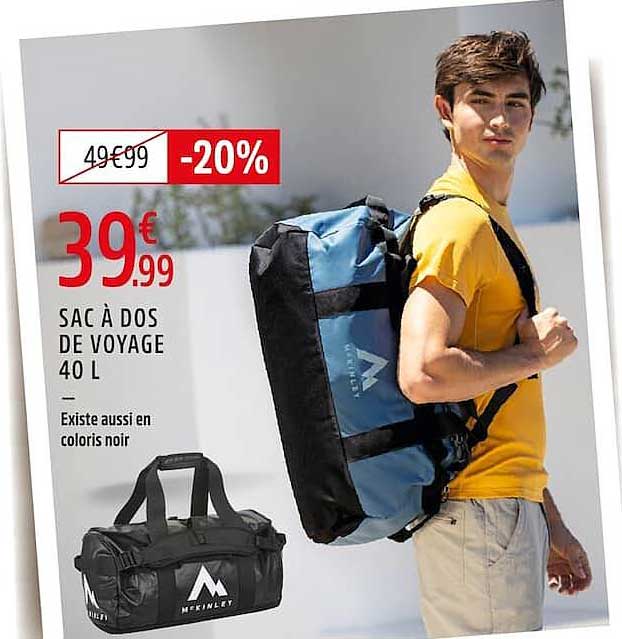 SAC À DOS DE VOYAGE 40 L
