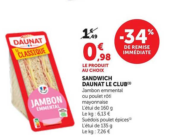 SANDWICH DAUNAT LE CLUB(1)