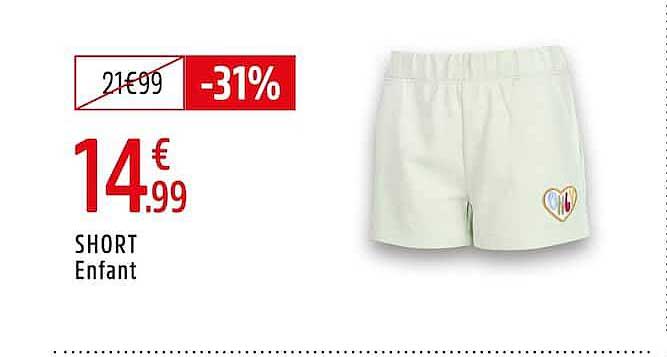 SHORT Enfant