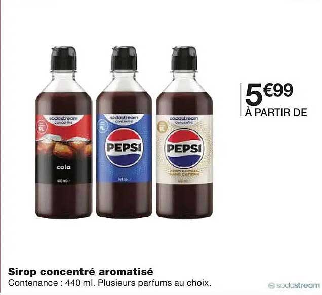 Sirop concentré aromatisé