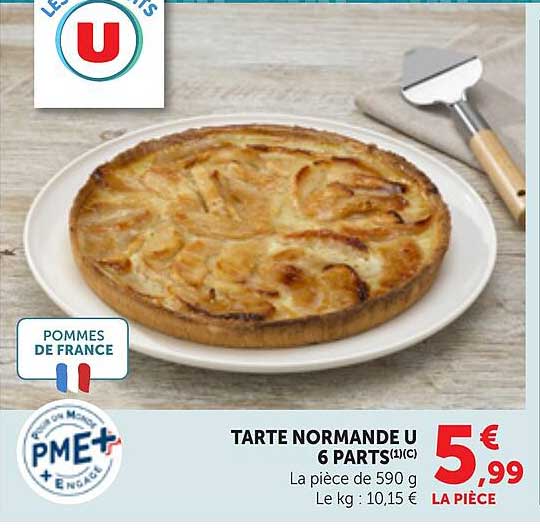 TARTE NORMANDE U 6 PARTS