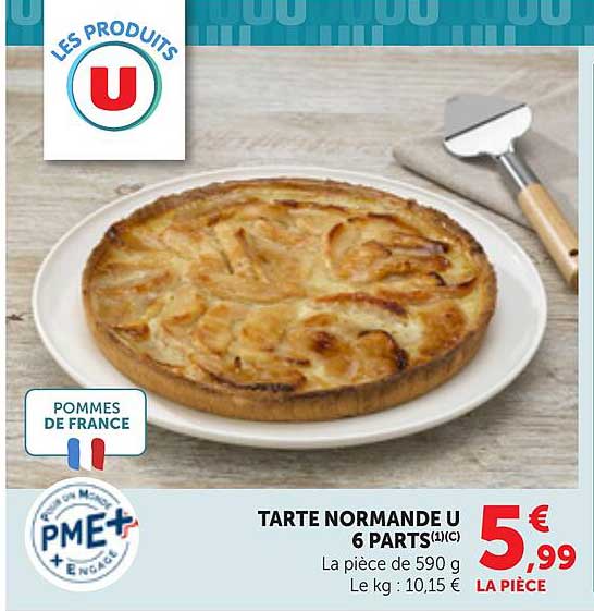 TARTE NORMANDE U 6 PARTS