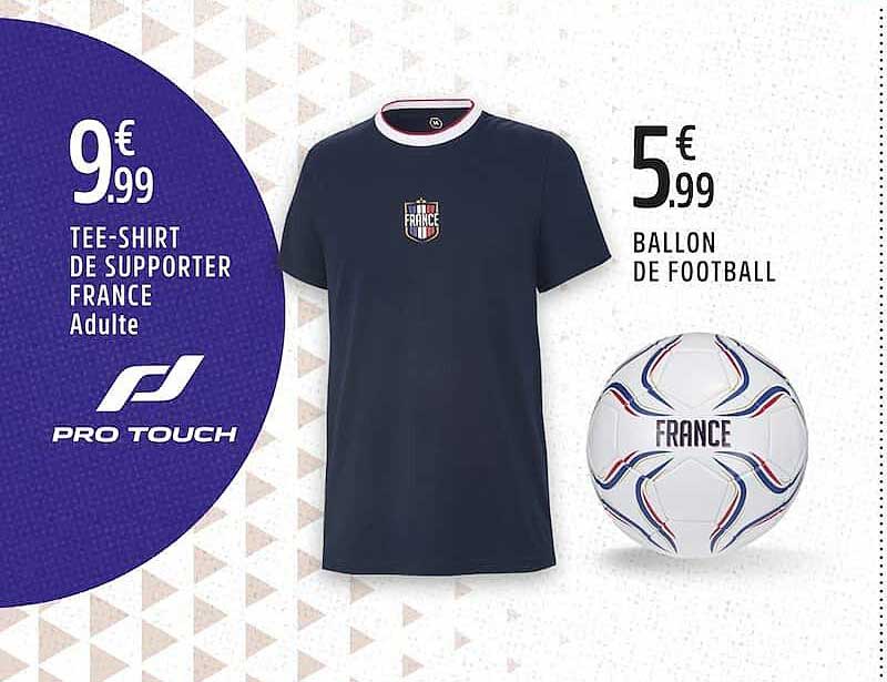TEE-SHIRT DE SUPPORTER FRANCE Adulte