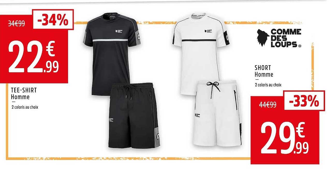 TEE-SHIRT Homme — 2 coloris au choix