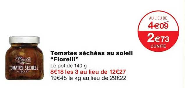 Tomates séchées au soleil “Florelli”