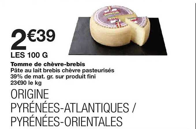 Tomme de chèvre-brebis