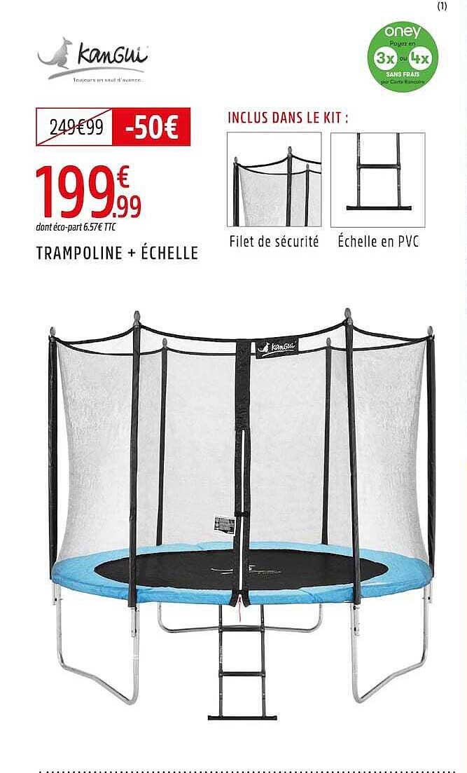 TRAMPOLINE + ÉCHELLE