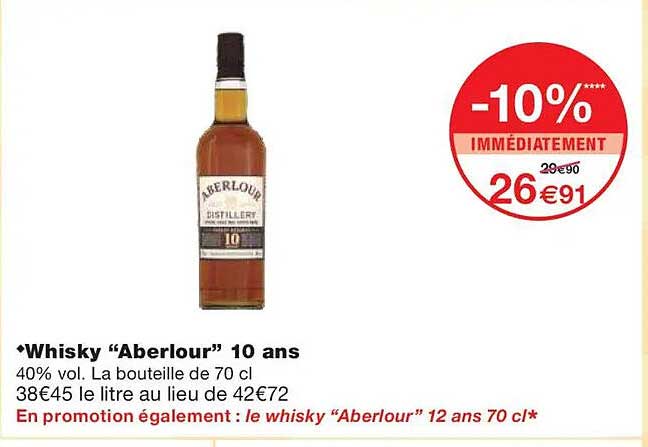 Whisky “Aberlour” 10 ans