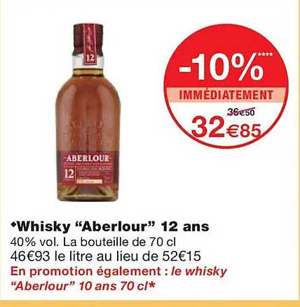 Whisky “Aberlour” 12 ans