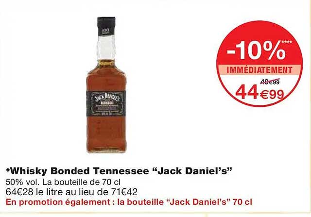 Whisky Bonded Tennessee “Jack Daniel’s”