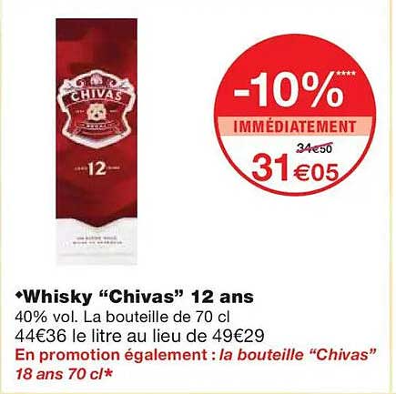 Whisky “Chivas” 12 ans