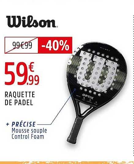 Wilson -40% RAQUETTE DE PADEL