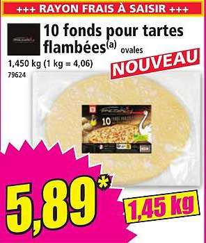 10 fonds pour tartes flambées ovals
