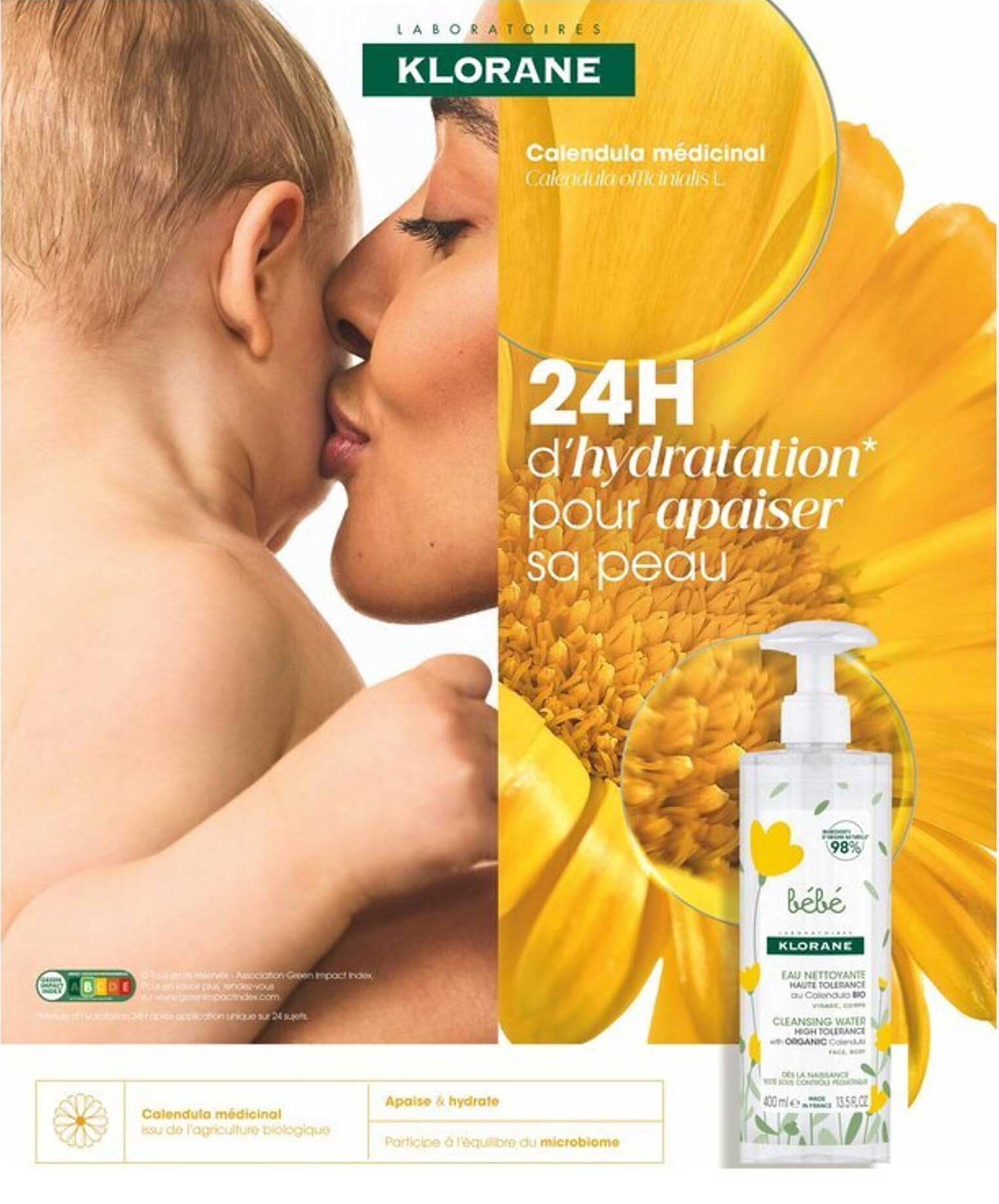 24H d’hydratation* pour apaiser sa peau