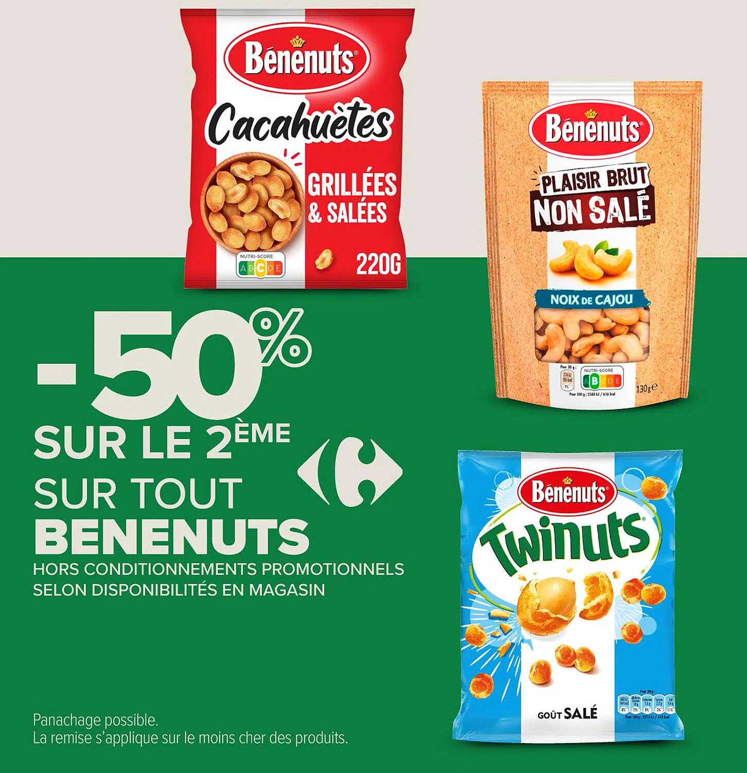 -50% SUR LE 2ÈME SUR TOUT BENENUTS