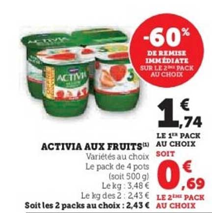 ACTIVIA AUX FRUITS
