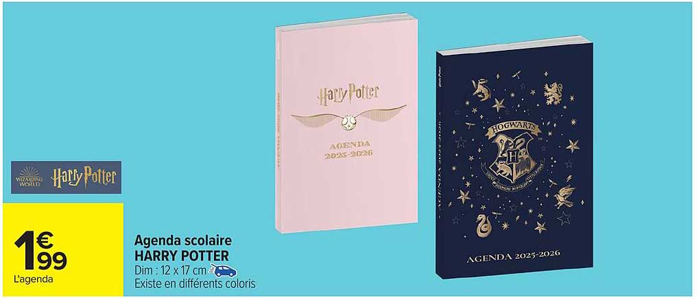 Agenda scolaire HARRY POTTER