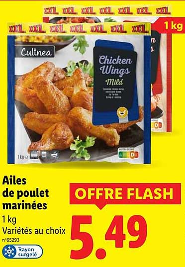 Ailes de poulet marinées