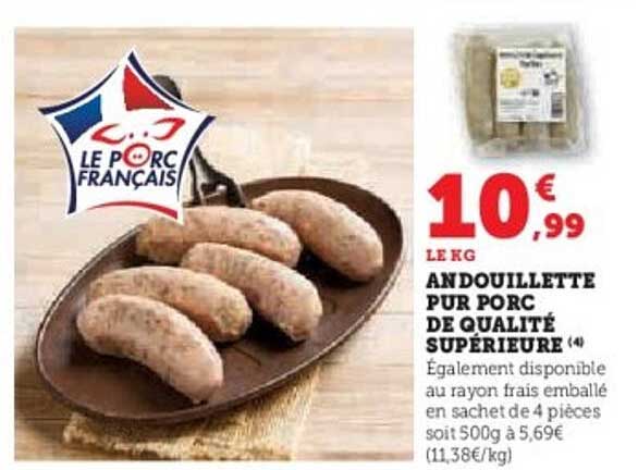 ANDOUILLETTE PUR PORC DE QUALITÉ SUPÉRIEURE