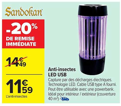 Anti-insectes LED USB